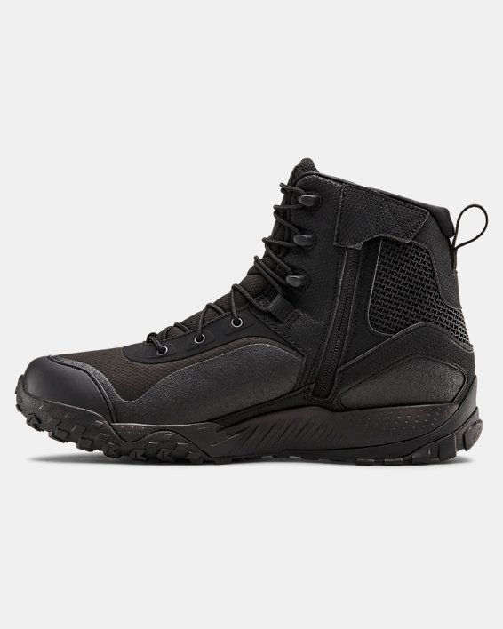 Men's UA Valsetz RTS 1.5 Side Zip Tactical Boots, Black, pdpMainDesktop image number 1